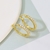 Picture of Purchase Gold Plated Cubic Zirconia Huggie Earrings with Fast Delivery