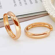 Picture of Impressive Copper or Brass Delicate Huggie Earrings with Beautiful Craftmanship