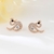 Picture of Delicate swan Stud Earrings in Exclusive Design