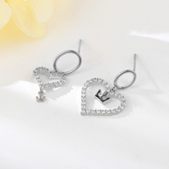 Picture of Nice Cubic Zirconia White Stud Earrings