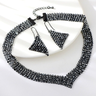 Show details for Inexpensive Gunmetal Plated Black 2 Piece Jewelry Set from Reliable Manufacturer Show details for Inexpensive Gunmetal Plated Black 2 Piece Jewelry Set from Reliable Manufacturer