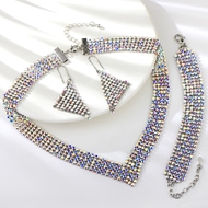 Show details for Shop Platinum Plated Zinc Alloy 3 Piece Jewelry Set with Wow Elements Show details for Shop Platinum Plated Zinc Alloy 3 Piece Jewelry Set with Wow Elements