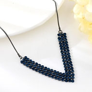 Show details for Fashionable Big Gunmetal Plated Short Statement Necklace Show details for Fashionable Big Gunmetal Plated Short Statement Necklace