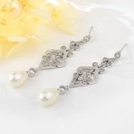 Show details for Delicate White Big Hoop Earrings with Worldwide Shipping Show details for Delicate White Big Hoop Earrings with Worldwide Shipping