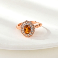 Picture of Delicate Orange Adjustable Ring with Fast Delivery