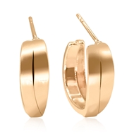 Picture of Delicate Gold Plated Big Hoop Earrings with Fast Delivery