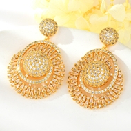 Show details for Sparkly Big White Dangle Earrings Show details for Sparkly Big White Dangle Earrings