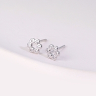 Picture of Purchase Platinum Plated Cubic Zirconia Stud Earrings Exclusive Online