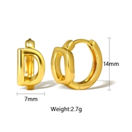 Picture of Distinctive Gold Plated Delicate Huggie Earrings As a Gift