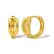 Picture of Hot Selling Gold Plated Small Huggie Earrings with No-Risk Refund