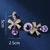 Picture of Bow Purple Dangle Earrings with Beautiful Craftmanship