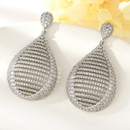 Show details for Copper or Brass White Dangle Earrings for Ladies Show details for Copper or Brass White Dangle Earrings for Ladies