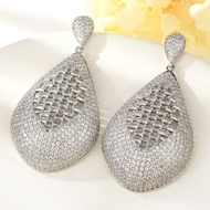 Show details for Fashionable Big Copper or Brass Dangle Earrings Show details for Fashionable Big Copper or Brass Dangle Earrings