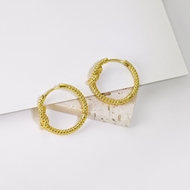 Picture of Fast Selling Gold Plated Delicate Huggie Earrings from Editor Picks