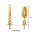 Picture of Delicate Cross Dangle Earrings in Exclusive Design