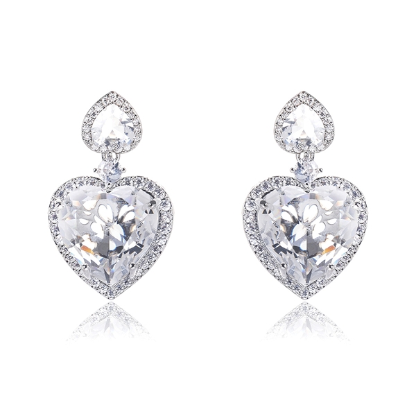 Picture of Pretty Cubic Zirconia Luxury Dangle Earrings