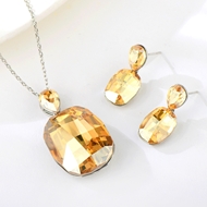 Show details for Sparkly Medium Yellow 2 Piece Jewelry Set Show details for Sparkly Medium Yellow 2 Piece Jewelry Set
