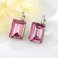Show details for Pretty Swarovski Element Copper or Brass Dangle Earrings Show details for Pretty Swarovski Element Copper or Brass Dangle Earrings
