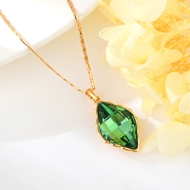 Show details for Pretty Swarovski Element Green Pendant Necklace Show details for Pretty Swarovski Element Green Pendant Necklace