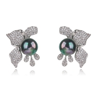 Picture of Beautiful Cubic Zirconia Big Big Stud Earrings