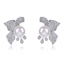 Show details for Origninal Big Platinum Plated Big Stud Earrings