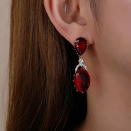 Picture of Popular Cubic Zirconia Luxury Dangle Earrings