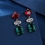 Picture of Best Cubic Zirconia Green Dangle Earrings