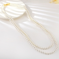 Show details for Funky Big White Layered Necklace Show details for Funky Big White Layered Necklace