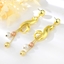 Show details for Designer Zinc Alloy Plain Dangle Earrings with Easy Return
