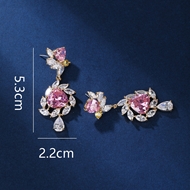 Picture of Reasonably Priced Gold Plated Cubic Zirconia Dangle Earrings with Low Cost