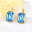 Show details for Simple Blue Dangle Earrings from Top Designer