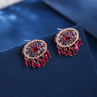 Picture of Bulk Gold Plated Red Drop & Dangle Earrings Exclusive Online