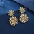 Picture of Hypoallergenic Gold Plated Big Dangle Earrings with Easy Return