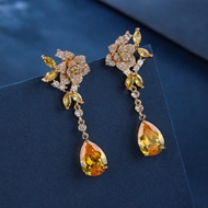 Picture of Luxury Gold Plated Dangle Earrings Online Only