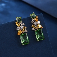 Picture of Delicate Cubic Zirconia Luxury Dangle Earrings