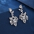 Picture of Luxury Platinum Plated Dangle Earrings of Original Design