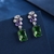 Picture of Inexpensive Platinum Plated Green Dangle Earrings from Reliable Manufacturer