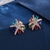 Picture of Funky Starfish Luxury Huggie Earrings