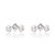 Picture of Reasonably Priced Platinum Plated White Small Hoop Earrings in Flattering Style