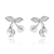 Picture of Nice Cubic Zirconia Platinum Plated Small Hoop Earrings