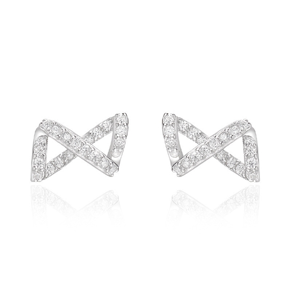 Picture of Fashionable Holiday Platinum Plated Small Hoop Earrings