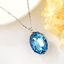 Show details for Filigree Geometric Swarovski Element Pendant Necklace