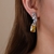 Picture of Party Platinum Plated Dangle Earrings with Beautiful Craftmanship