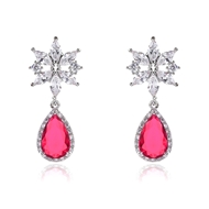 Picture of Luxury Red Dangle Earrings Online Only