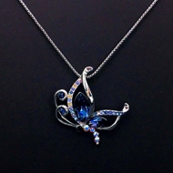 Show details for Fast Selling Blue Platinum Plated Pendant Necklace from Editor Picks Show details for Fast Selling Blue Platinum Plated Pendant Necklace from Editor Picks