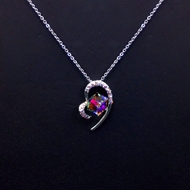 Show details for Good Cubic Zirconia Colorful Pendant Necklace Show details for Good Cubic Zirconia Colorful Pendant Necklace