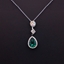 Show details for Brand New Green Geometric Pendant Necklace with SGS/ISO Certification