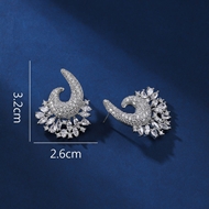 Picture of Great Cubic Zirconia Luxury Dangle Earrings