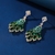 Picture of Luxury Green Dangle Earrings with 3~7 Day Delivery