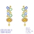 Picture of Good Yellow Irregular Dangle Earrings